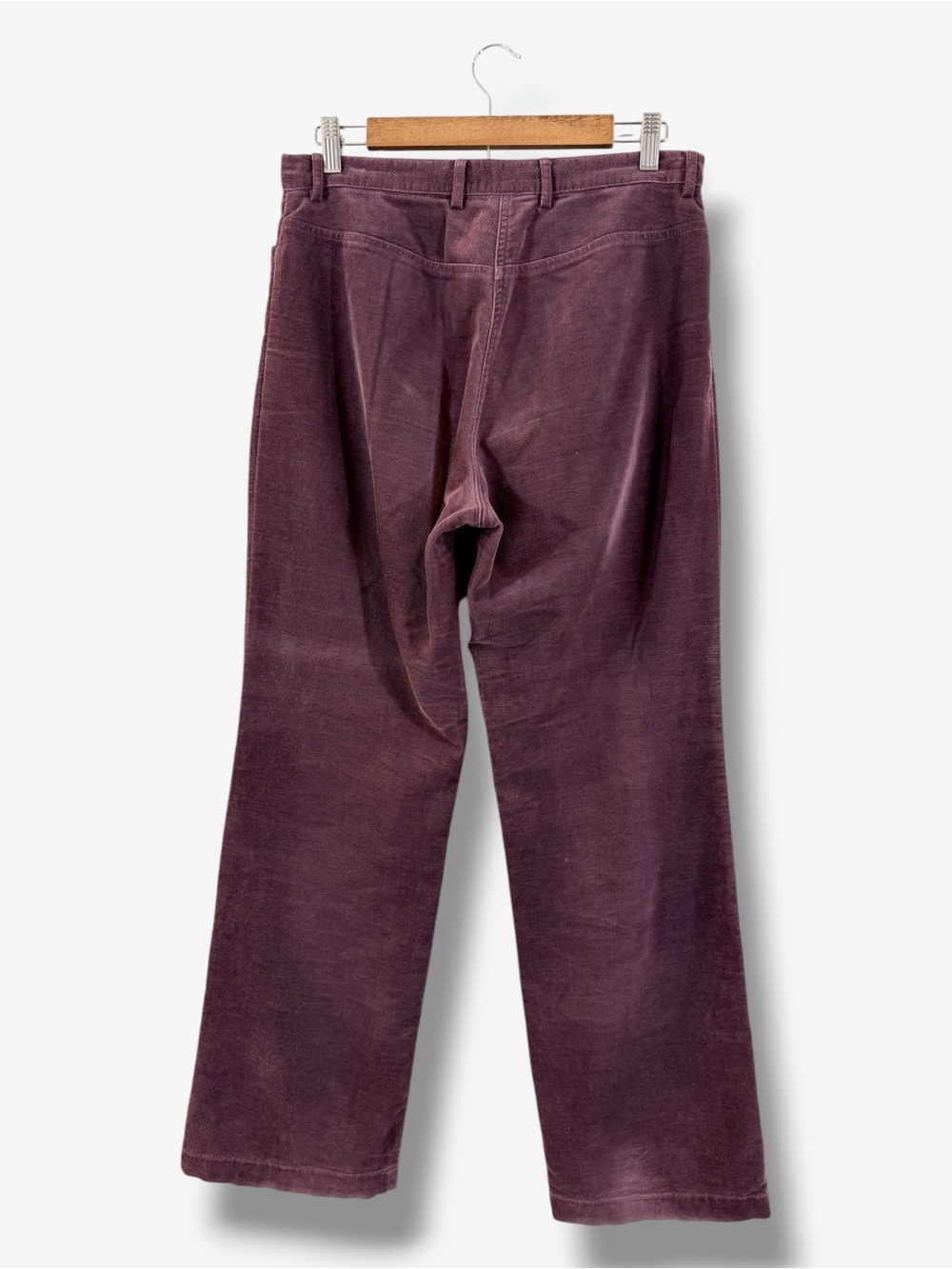 Laura Ashley Purple Corduroy Pants Size US 8 Wide Leg 90s Cottage Casual Preppy - Picture 11 of 11